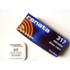 Батарейка LRw 317 RENATA SR516SW блистер-1 (10/100)