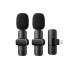 Микрофон петличный Remax k03 Type-C, беспроводной (2шт) Черный
