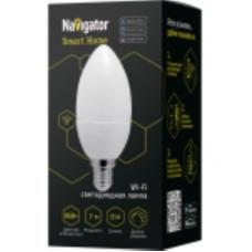WI-Fi лампа Navigator свеча NLL-C37-7-230-RGBWWW-E14