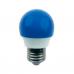 Лампа светодиодная Шарик 1W E27 70*45 Ecola (=10w) Синий матовая
