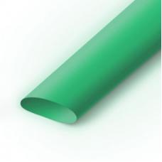 Термоусадочная труба зеленая (6,5см) цена за метр