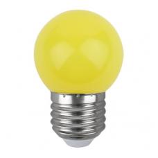 Лампа светодиодная Шарик 1W E27 70*45 Ecola (=10w) Желтый матовая