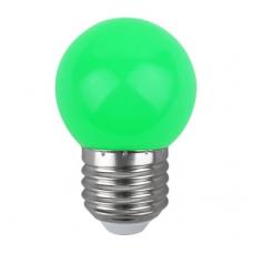 Лампа светодиодная Шарик 1W E27 70*45 Ecola (=10w) Зеленый матовая